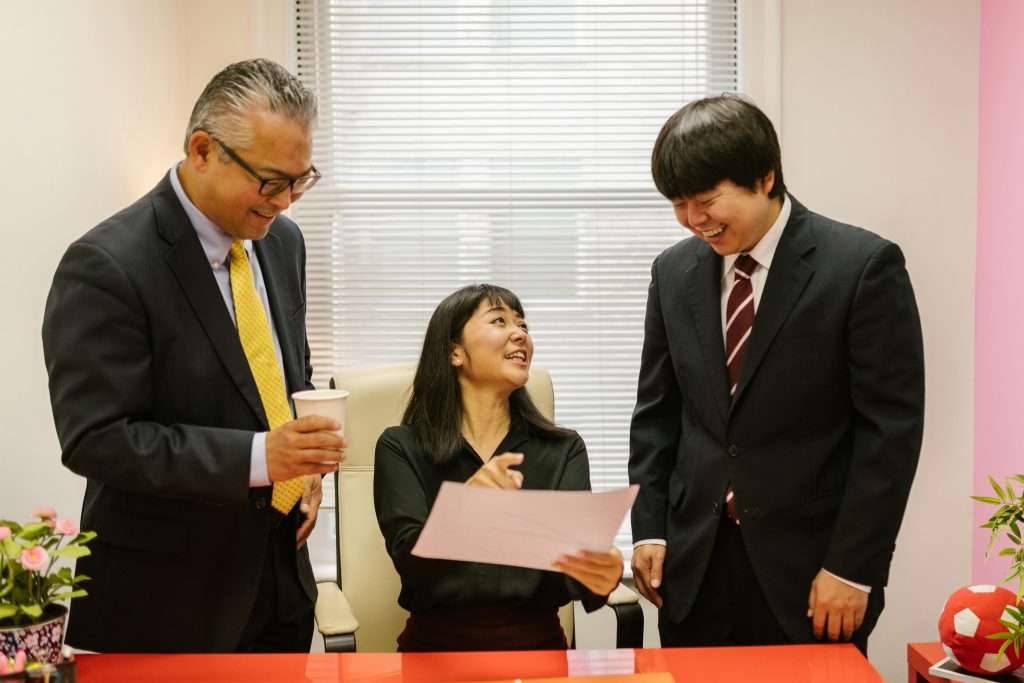 business discussion in japan