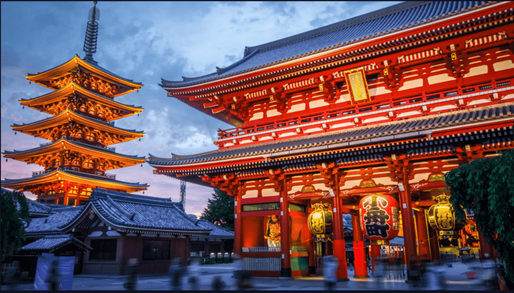 senso-ji temple tokyo outskirts